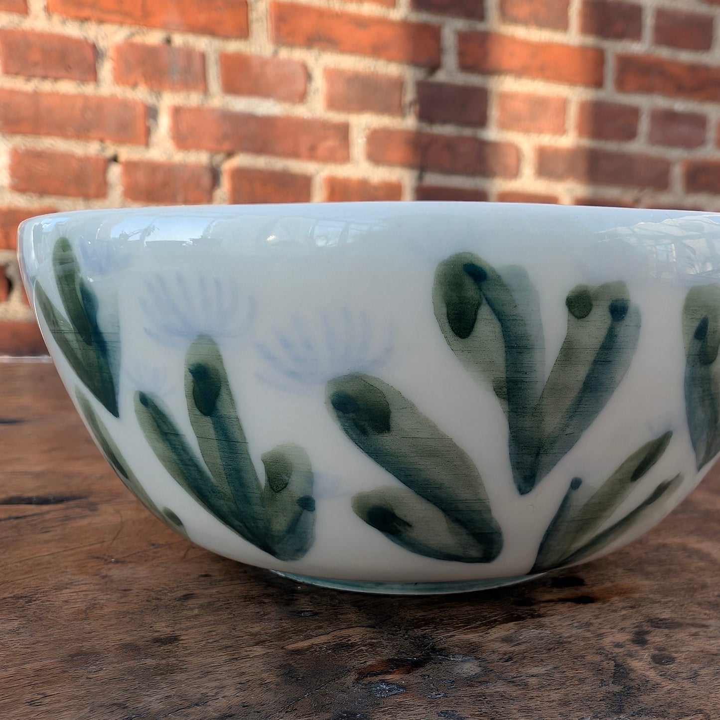 Skål håndmalet, porcelæn