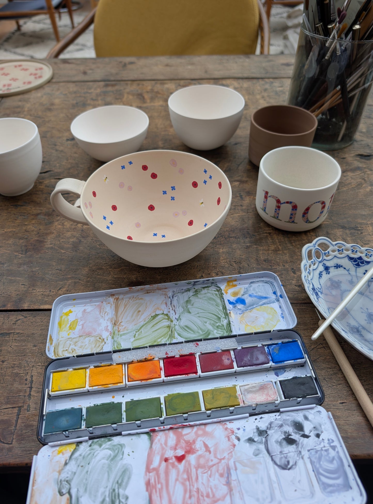 Færdig Mor kop, Gul