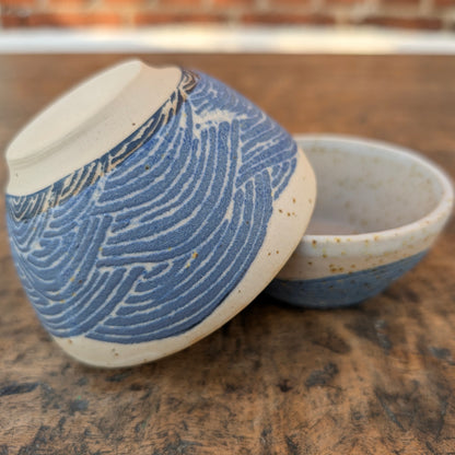 Skåle sæt, Bølge sgraffito