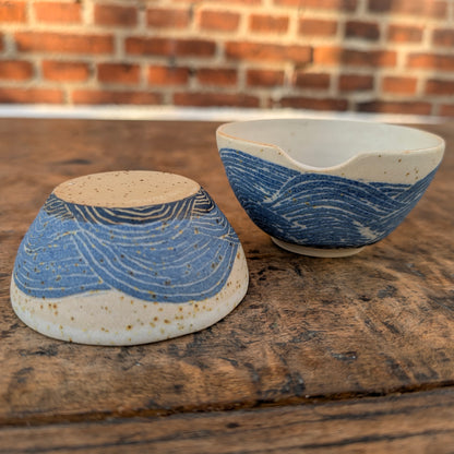 Skåle sæt, Bølge sgraffito