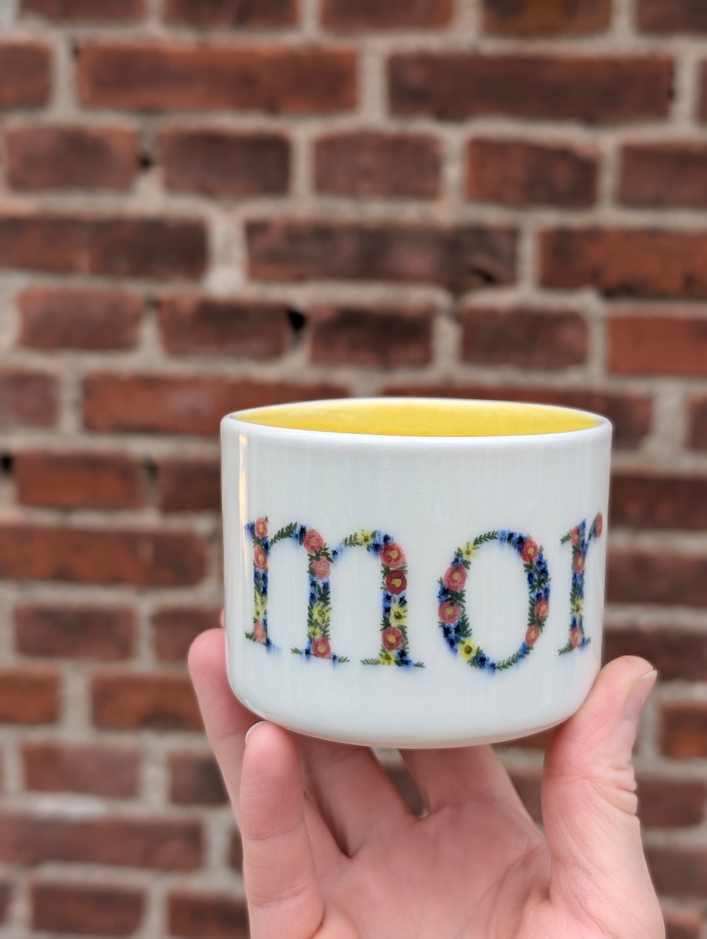 Færdig Mor kop, Gul