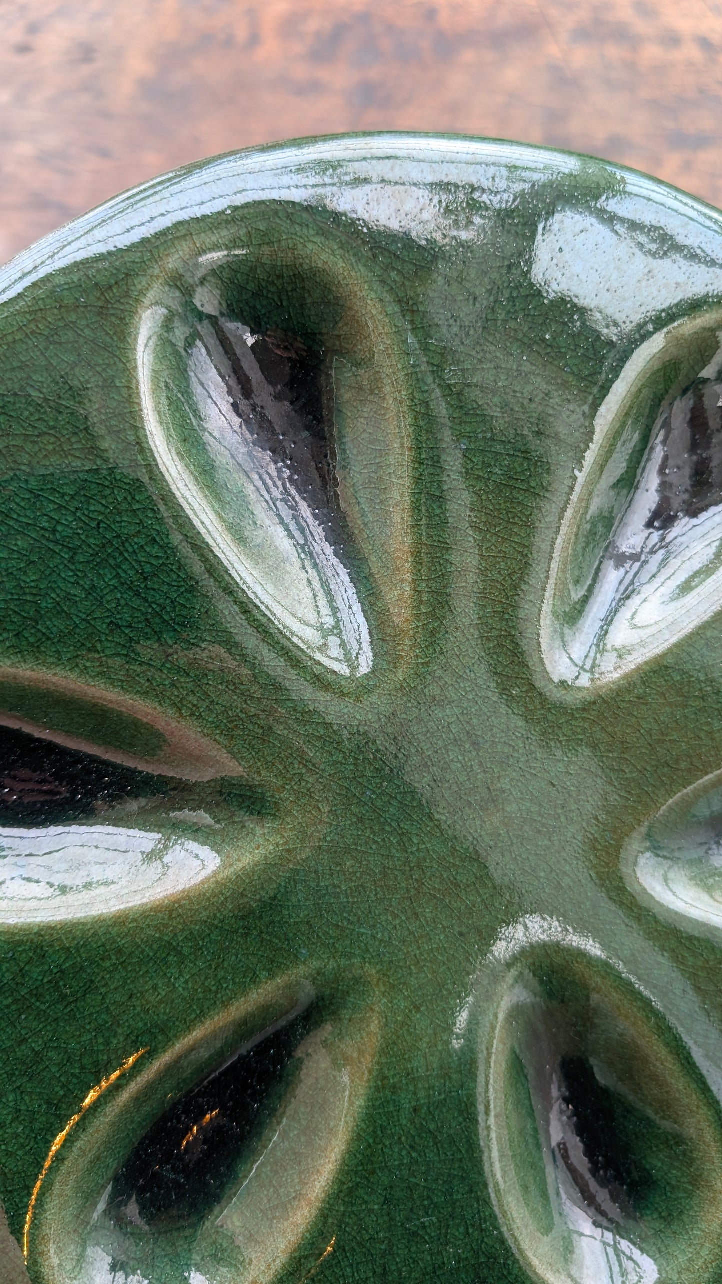 Østersfad Lille, Mørk grøn No. 1