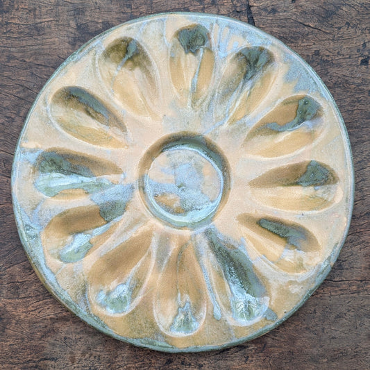 Østersfad Stor, sennep og grøn No. 1