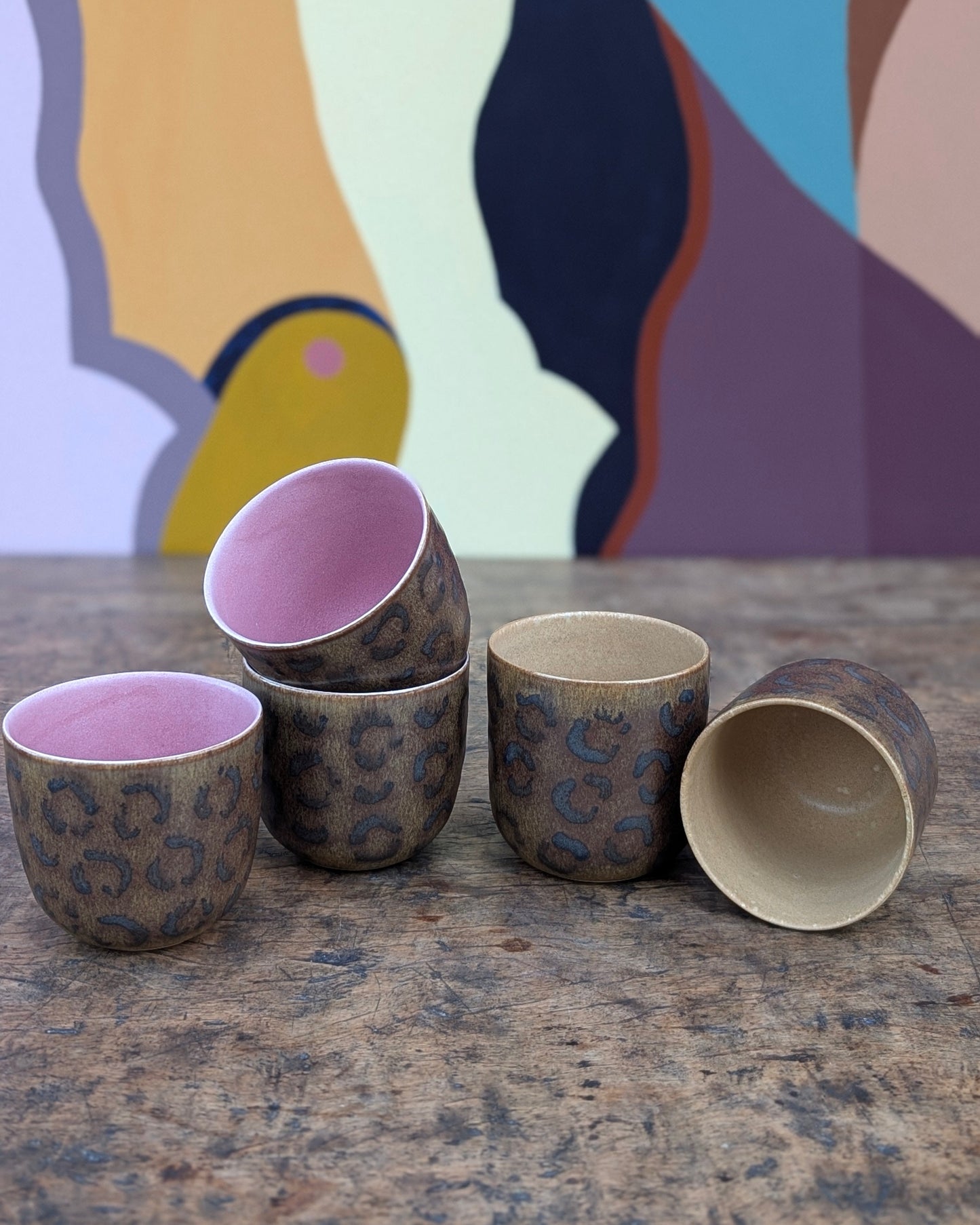 Kop, Leopard Lyserød Mellem