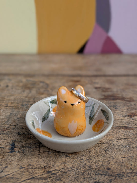 Katte smykkeskål Nr. 3