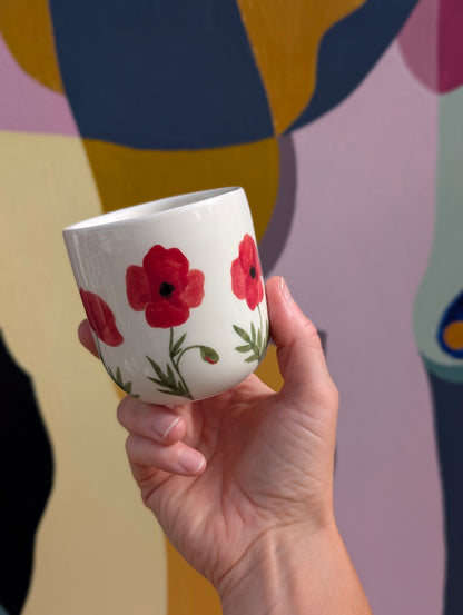 Kop, Valmuer porcelæn, mellem