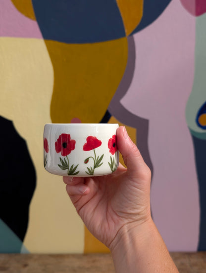 Kop, Valmuer porcelæn, mellem