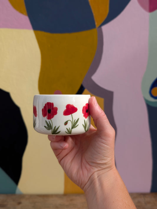 Kop, Valmuer porcelæn, mellem