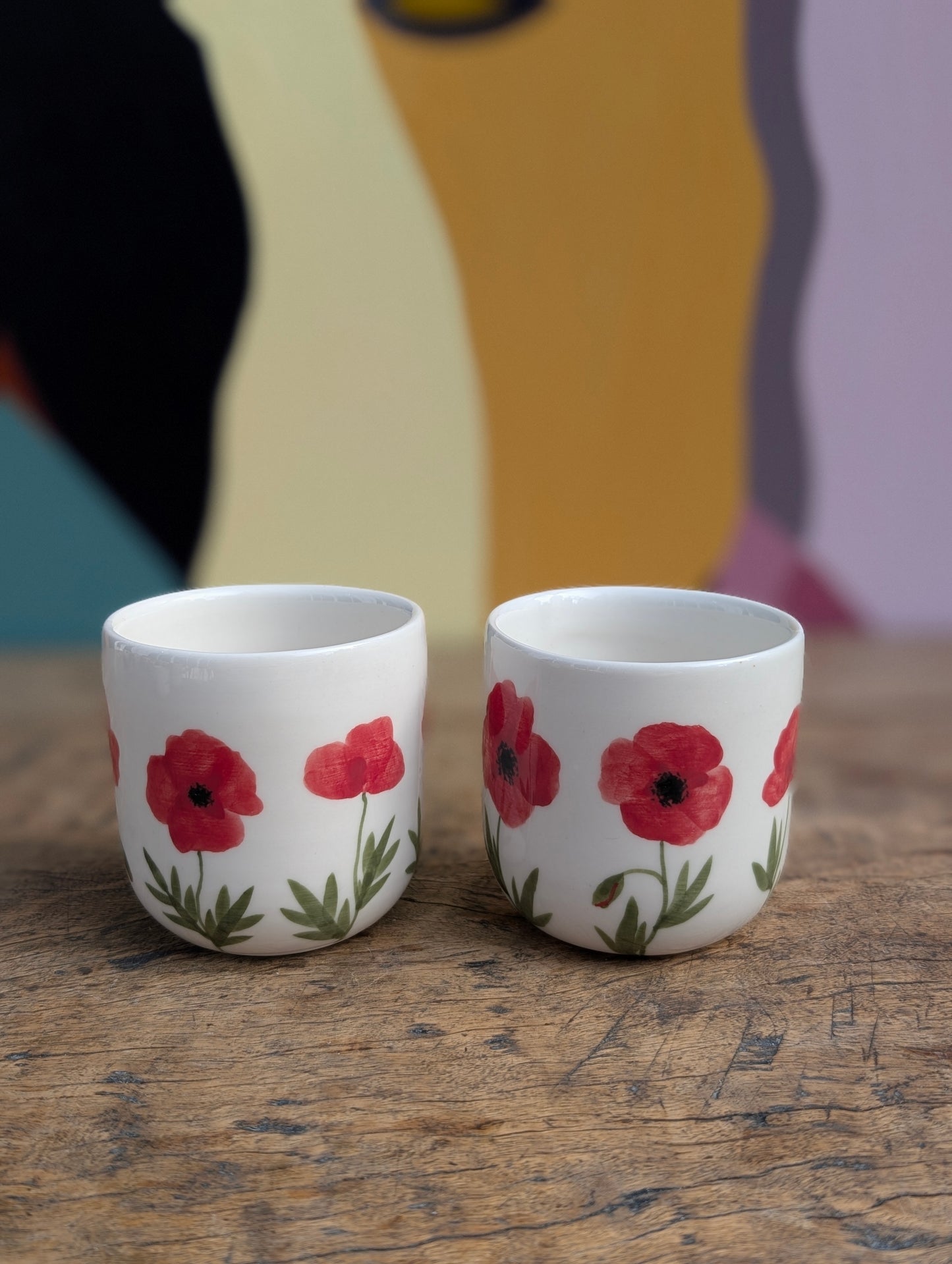 Kop, Valmuer porcelæn, mellem