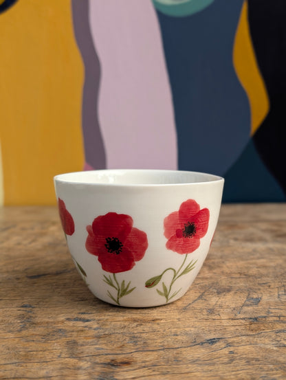 Kop, Valmuer porcelæn, Stor