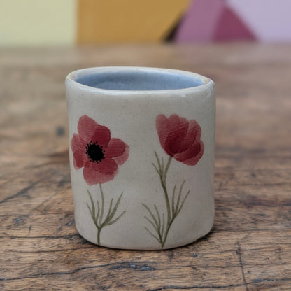 Lillle vase, Valmuer Stentøj